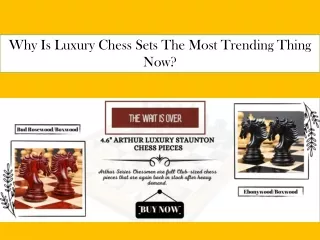 Why Is Luxury Chess Sets The Most Trending Thing Now?