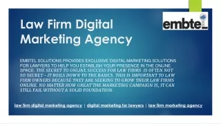 Law Firm Digital Marketing Agency