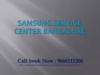 Samsung Service Center Bangalore