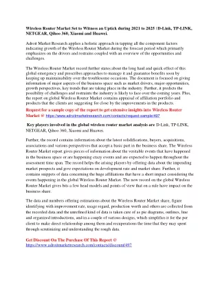 wireless router market set to witness an uptick