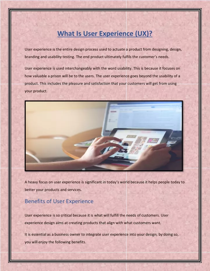 what is user experience ux