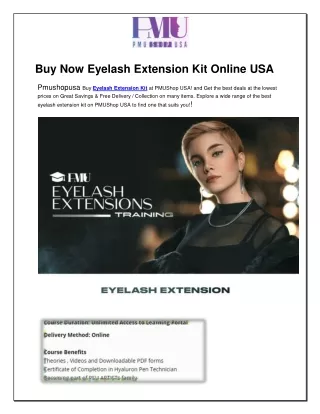 Buy Now Eyelash Extension Kit Online
