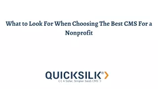 What to Look For When Choosing The Best CMS For a Nonprofit