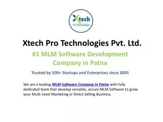 Leading MLM Software Company in Patna