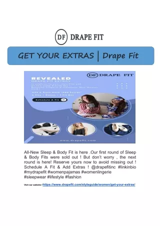 get your extras drape fit