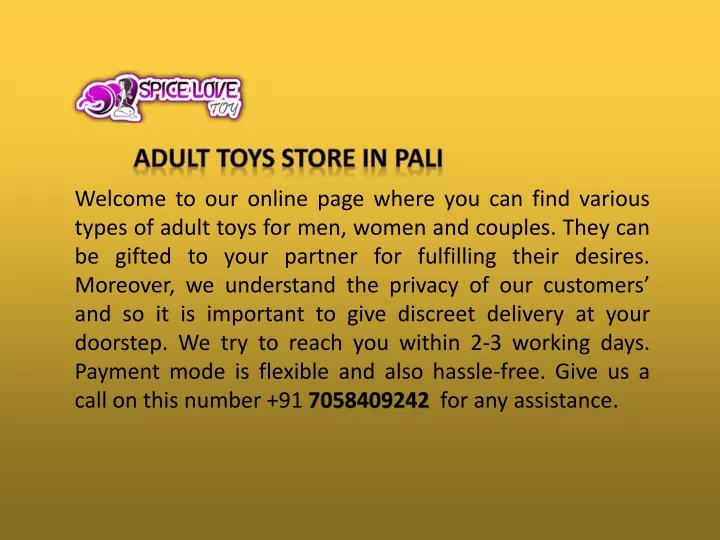 adult toys store in pali