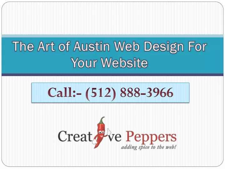 the art of austin web design for your website