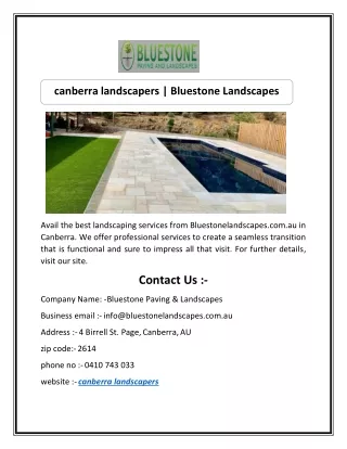 Canberra Paving Contractors | Bluestone Landscapes