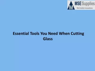 Essential Tools You Need When Cutting Glass