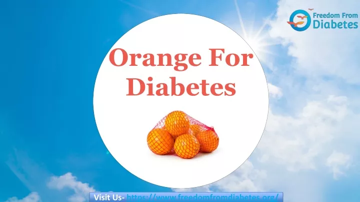 orange for diabetes