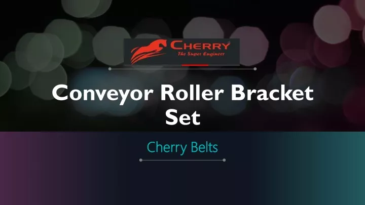 conveyor roller bracket set