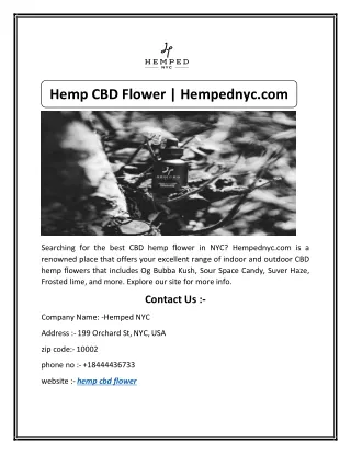 CBD Pain Rub | Hempednyc.com