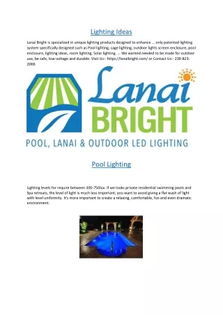 lighting ideas