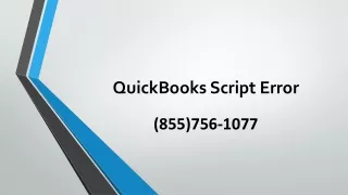 QuickBooks Script Error