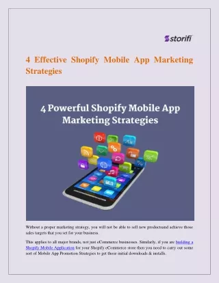 4 effective shopify mobile app marketing