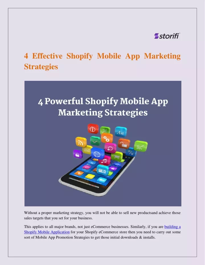 4 effective shopify mobile app marketing