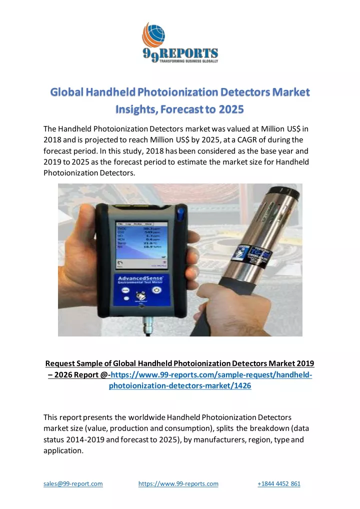 global handheld photoionization detectors market