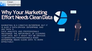 Clean Your Marketing Database | Clean Spreadsheets