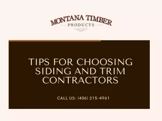 Tips for choosing siding and trim contractors