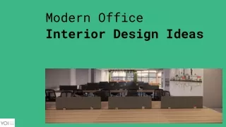 Modern Office  Interior Design Ideas