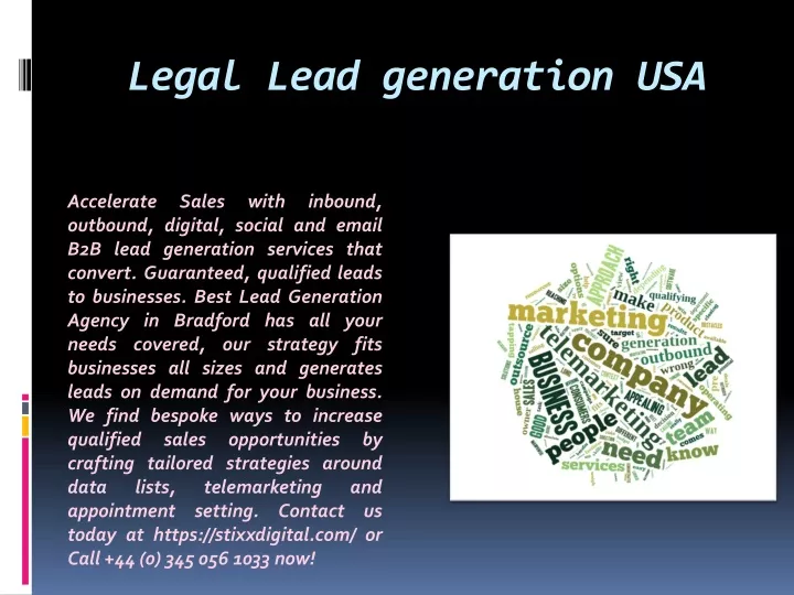 legal lead generation usa