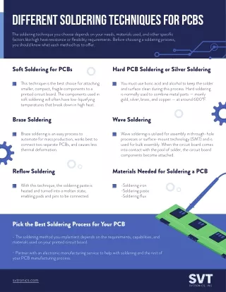 Different Soldering Techniques for PCBs