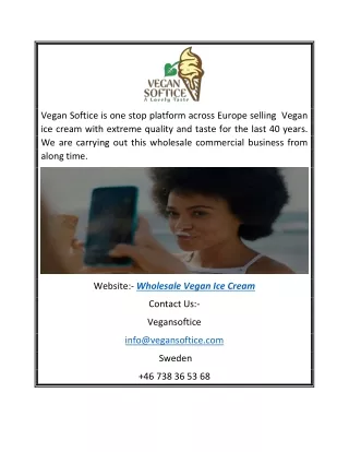 Wholesale Vegan Ice Cream | Vegan Softice