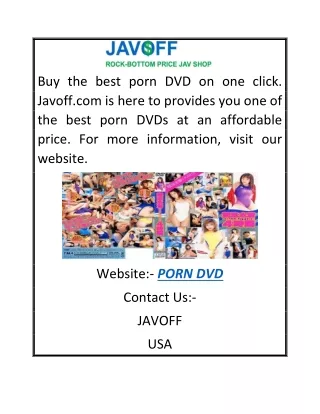 PORN DVD | Javoff.com