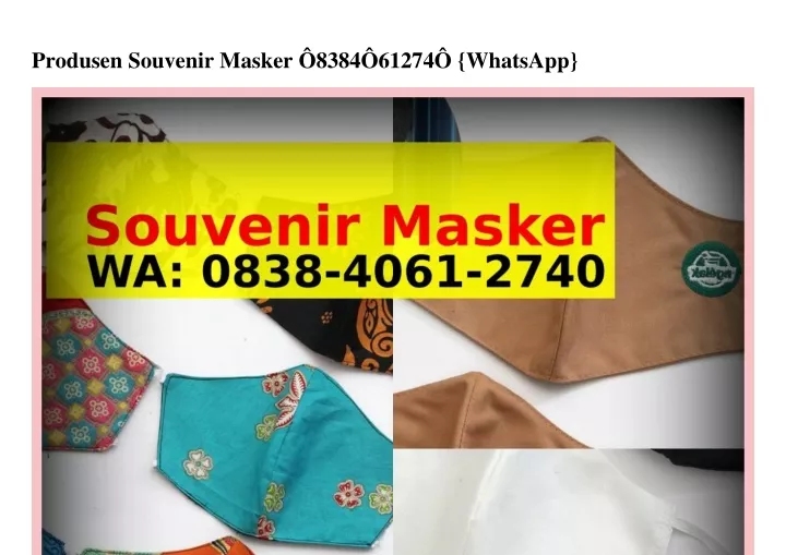 produsen souvenir masker 8384 61274 whatsapp