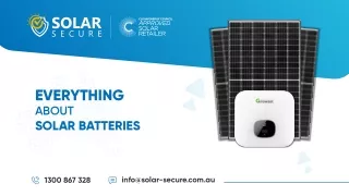 everything about solar batteries