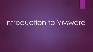 introduction to vmware