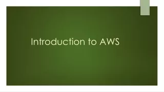 introduction to aws