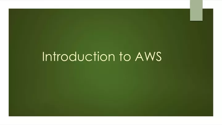 Ppt Introduction To Aws Powerpoint Presentation Free Download Id