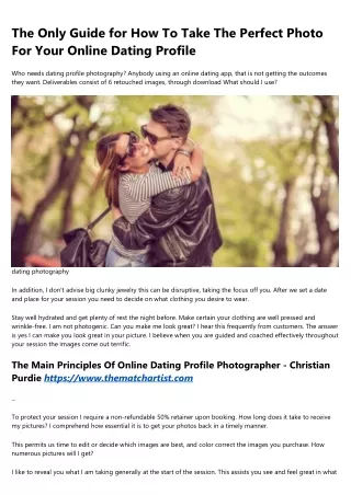 11 Creative Ways to Write About online dating photography
