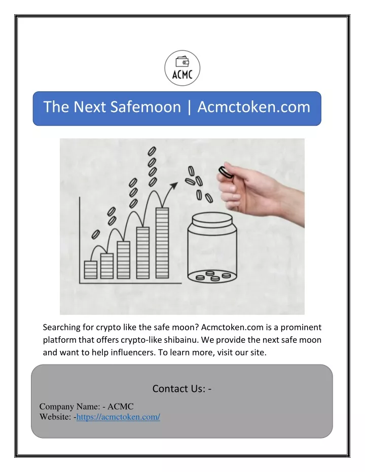 the next safemoon acmctoken com