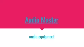 audio master