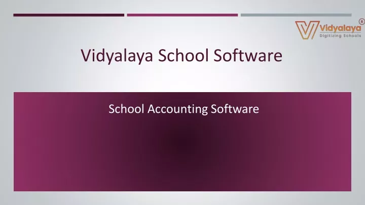 vidyalaya school software