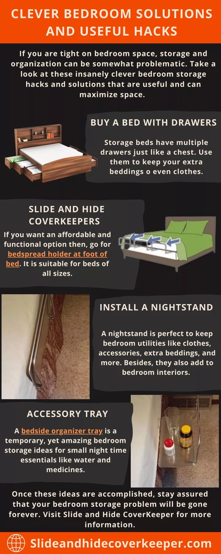 clever bedroom solutions and useful hacks