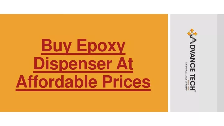 buy epoxy dispenser at affordable prices