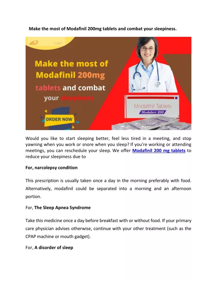 make the most of modafinil 200mg tablets
