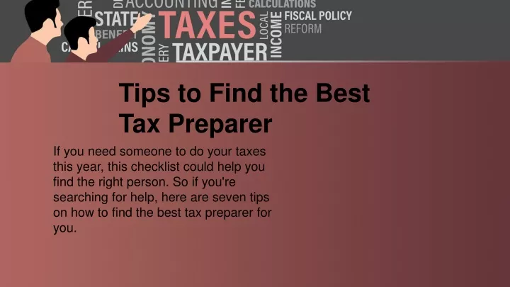 tips to find the best tax preparer
