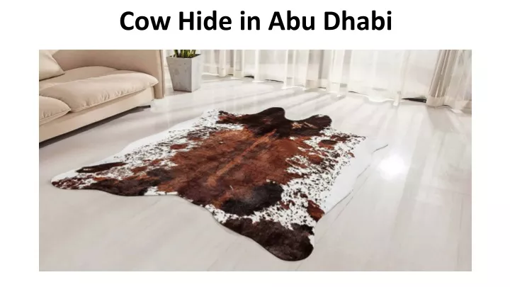 cow hide in abu dhabi