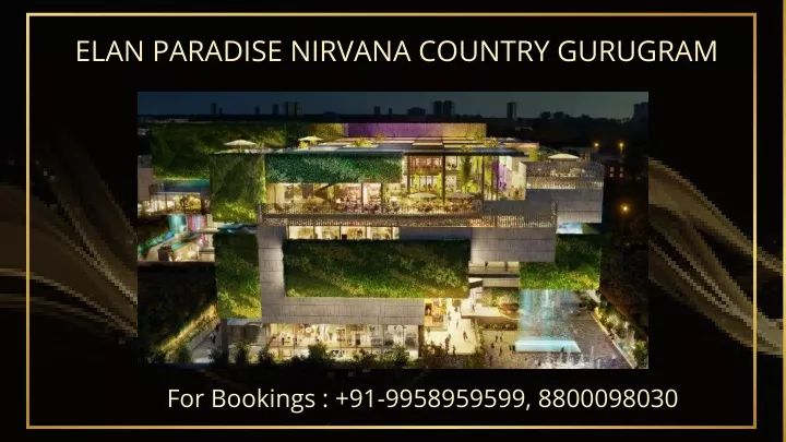 elan paradise nirvana country gurugram