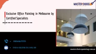 Exclusive Office Painting in Melbourne by Certified Specialists