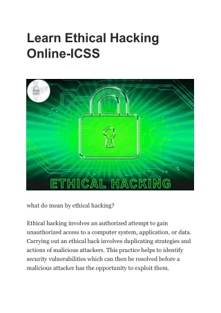 Learn Ethical Hacking Online
