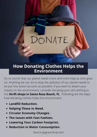How Donating Clothes Helps the Environment