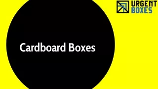 cardboard boxes