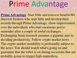 prime advantage
