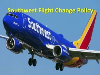 southwest flight change policy