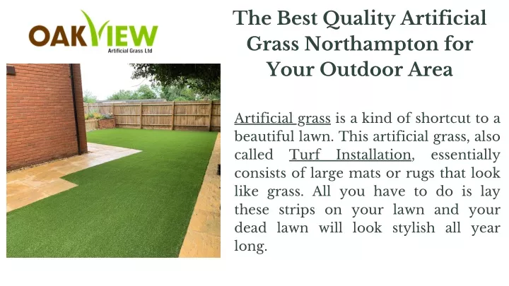 the best quality artificial grass northampton